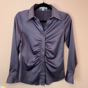 Satin Button Up Blouse